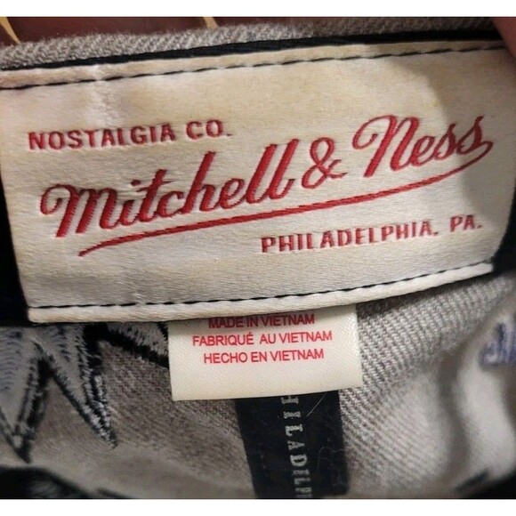 Sacramento KINGS Gray Purple Hat Snapback Mitchell & Ness NBA Cap Big Script - Picture 5 of 7